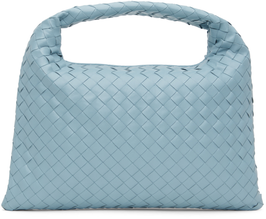 Bottega Veneta: ブルー スモール Hop バッグ | SSENSE 日本