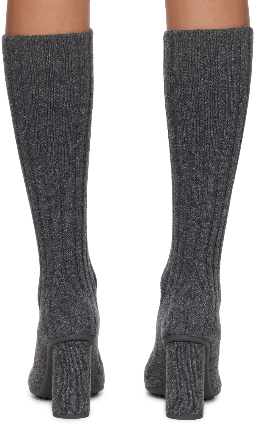 Bottega Veneta - Bottes à talon Atomic grises