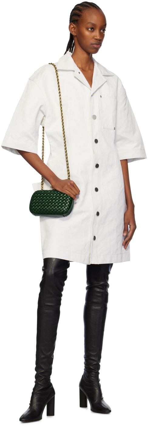 Bottega Veneta: Black Tripod Over-The-Knee Boots | SSENSE