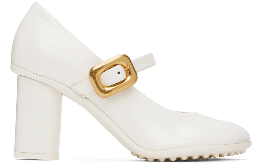 Bottega Veneta - Chaussures à talon Atomic blanches