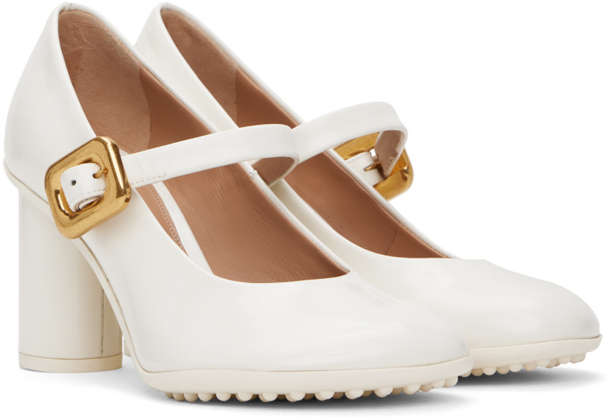 Bottega Veneta - Chaussures à talon Atomic blanches
