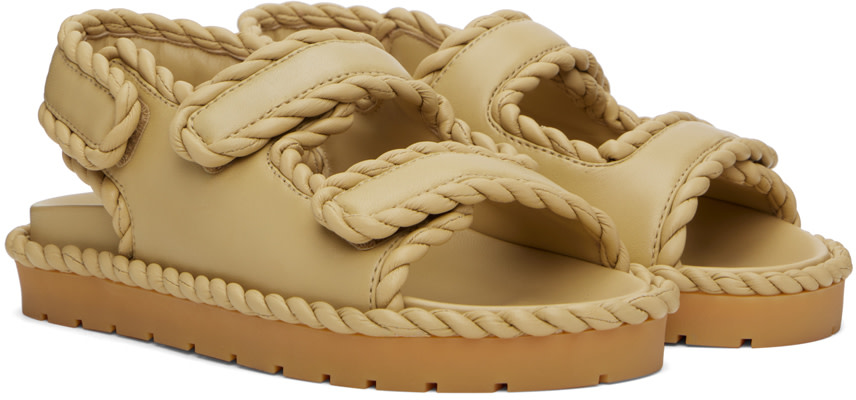 Bottega Veneta - Sandales Jack beiges