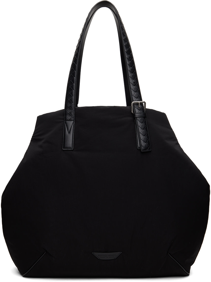BOTTEGA VENETAトートバッグ　黒 Bottega Veneta: ブラック パデッド トートバッグ | SSENSE 日本
