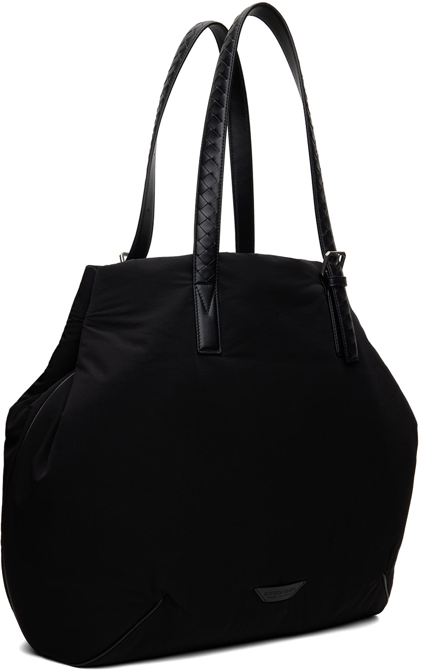 Bottega Veneta: ブラック パデッド トートバッグ | SSENSE 日本