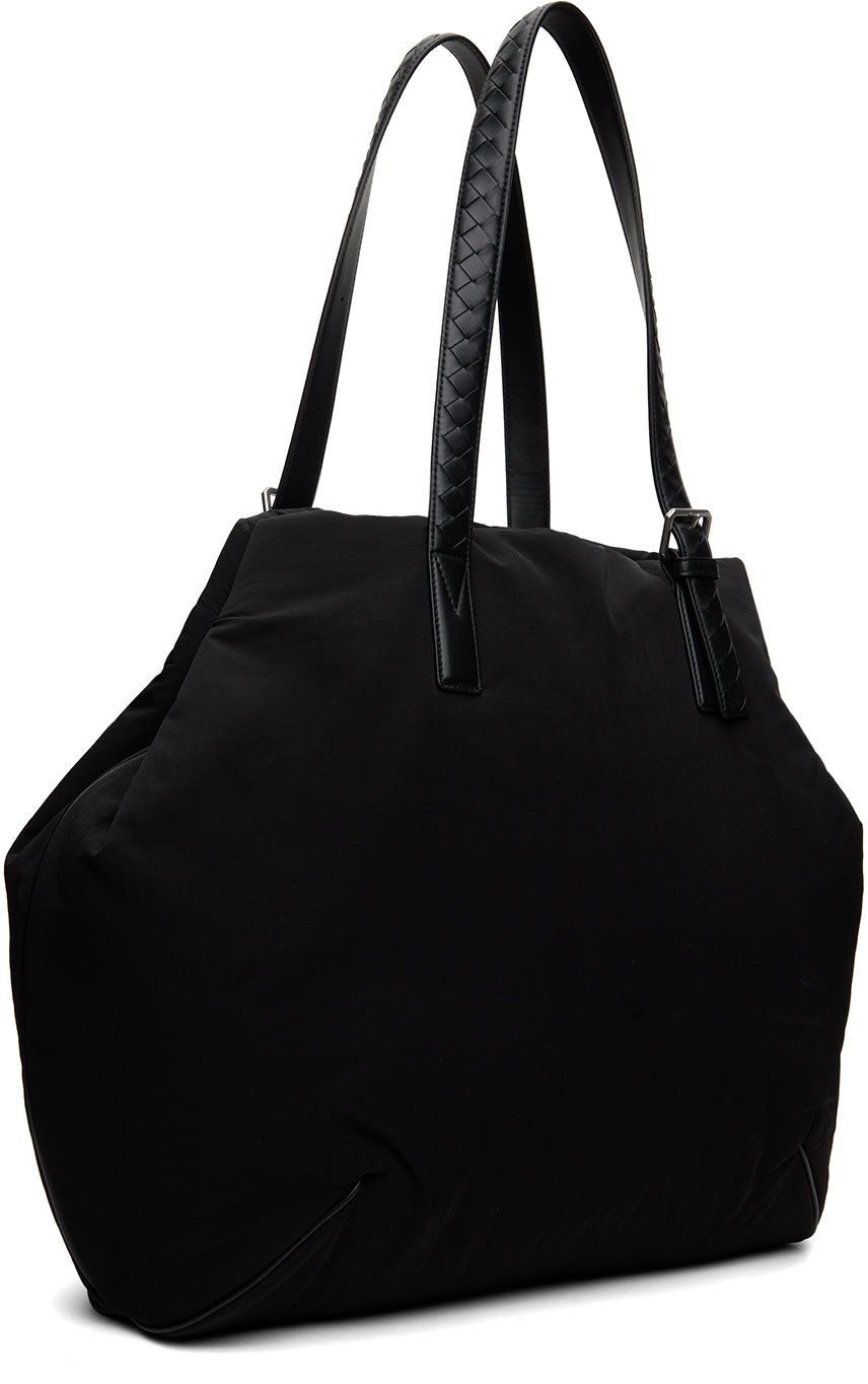 Bottega Veneta: ブラック パデッド トートバッグ | SSENSE 日本