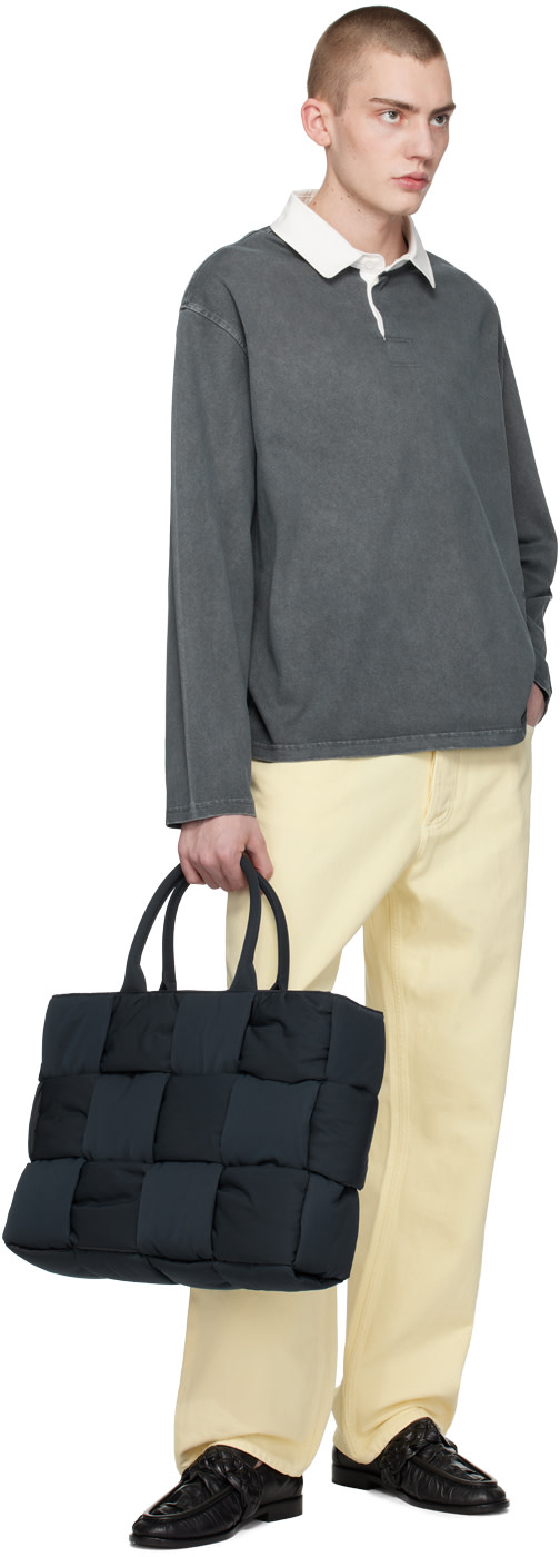 Bottega Veneta: ネイビー Arco パデッド トートバッグ | SSENSE 日本