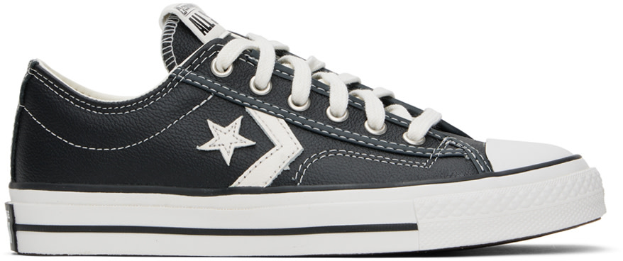 Converse - Black Star Player 76 Fall Leather Sneakers