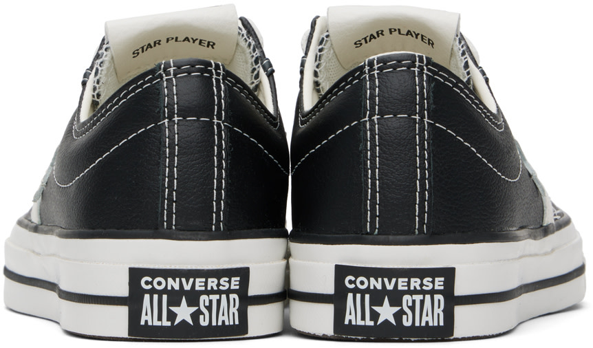 Converse - Black Star Player 76 Fall Leather Sneakers