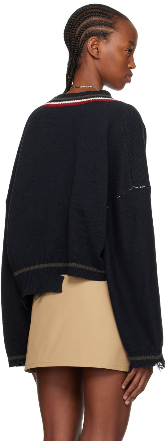 AMBUSH - Navy Dangled Sweater