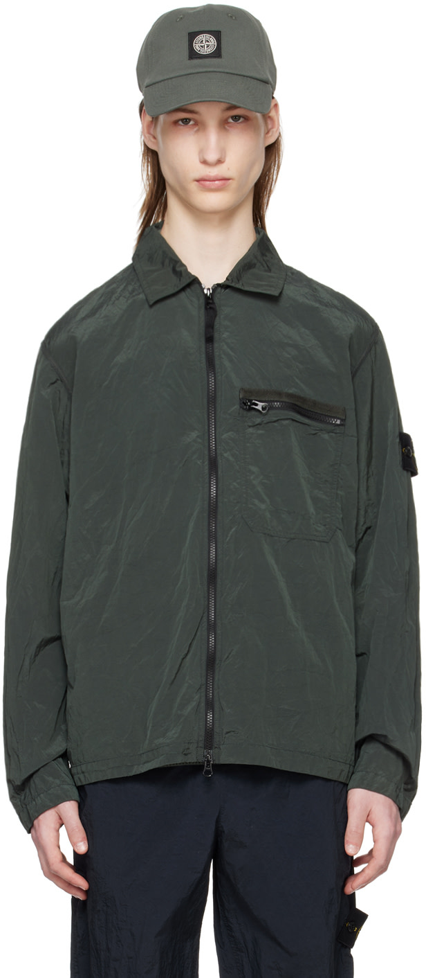 Stone Island - 绿色纹章夹克