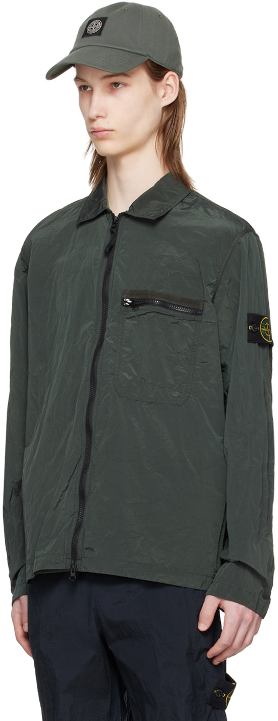 Stone Island - 绿色纹章夹克