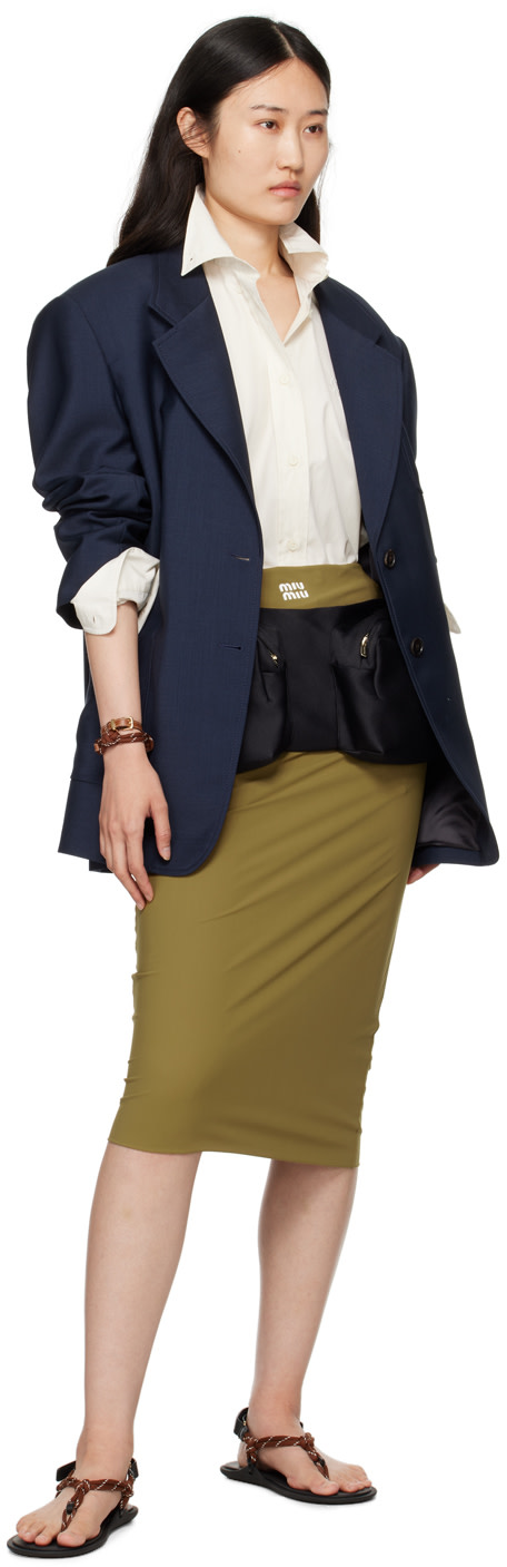 Miu Miu - Bracelet double tour brun