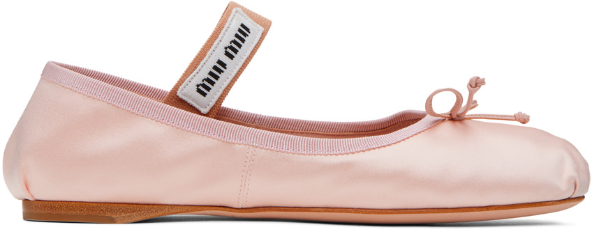 Miu Miu - Ballerines roses à boucle