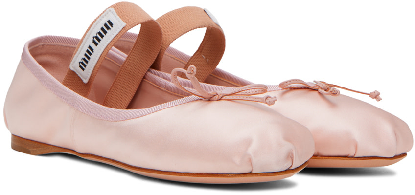 Miu Miu - Ballerines roses à boucle