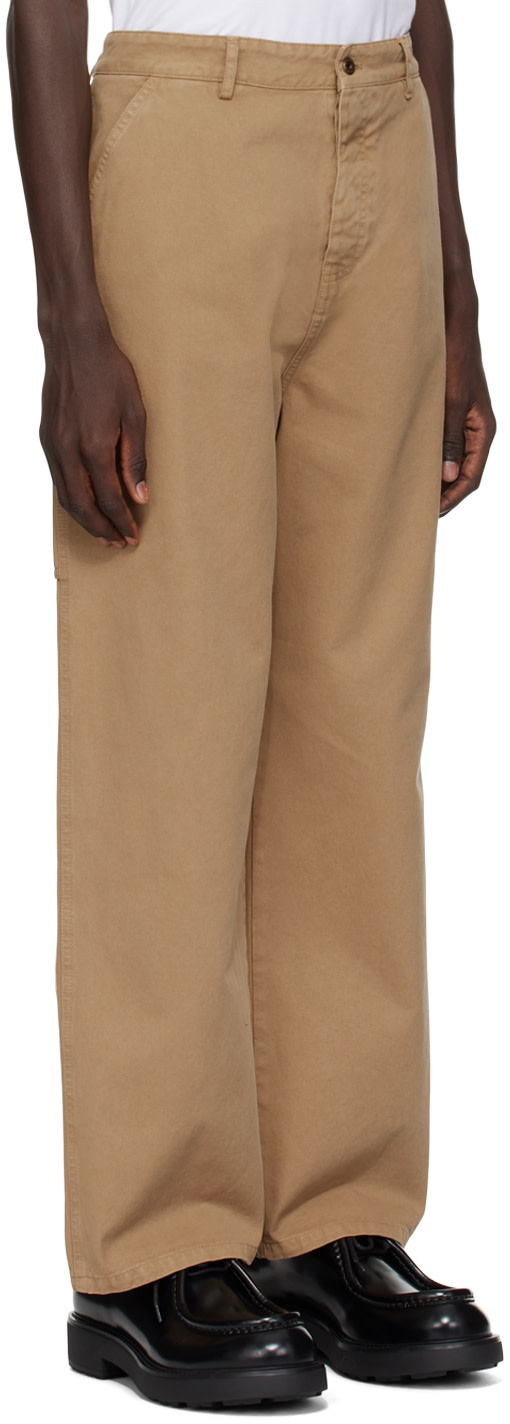 Miu Miu - Brown Garment-Dyed Trousers