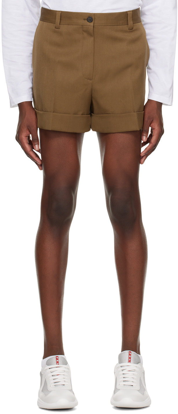 Miu Miu - Brown Four-Pocket Shorts