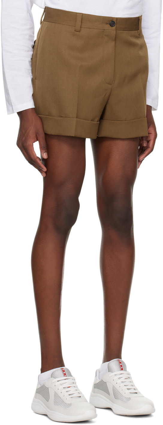 Miu Miu - Brown Four-Pocket Shorts