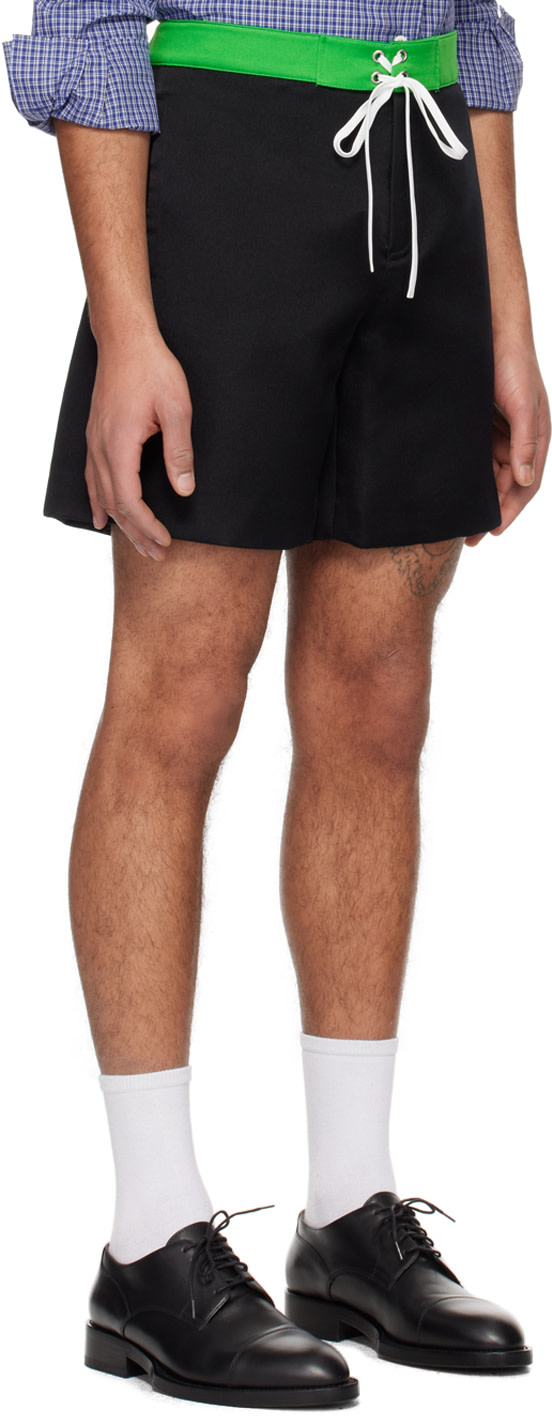 Miu Miu - Black Drawstring Shorts
