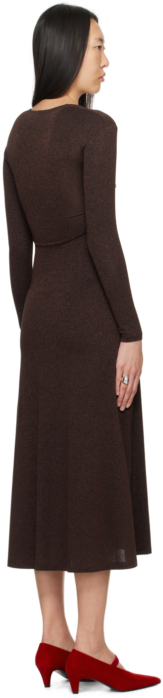 Beaufille - Robe midi Baes brune