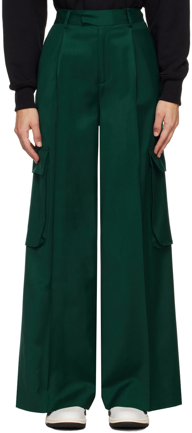 AMIRI - Pantalon vert à plis