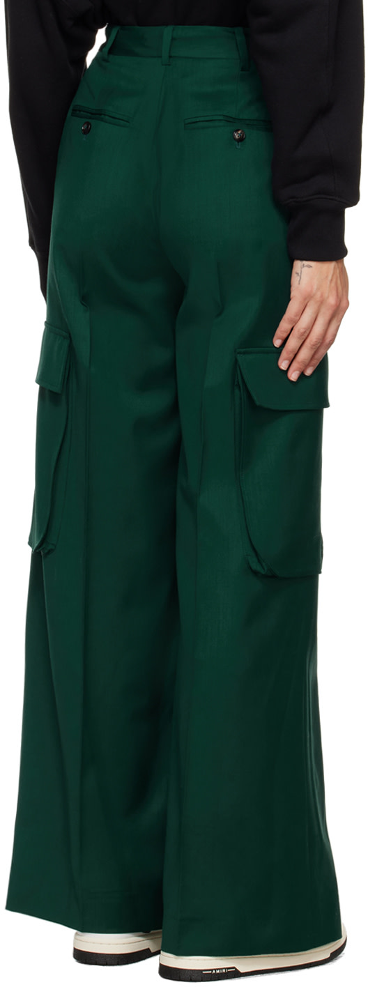 AMIRI - Pantalon vert à plis
