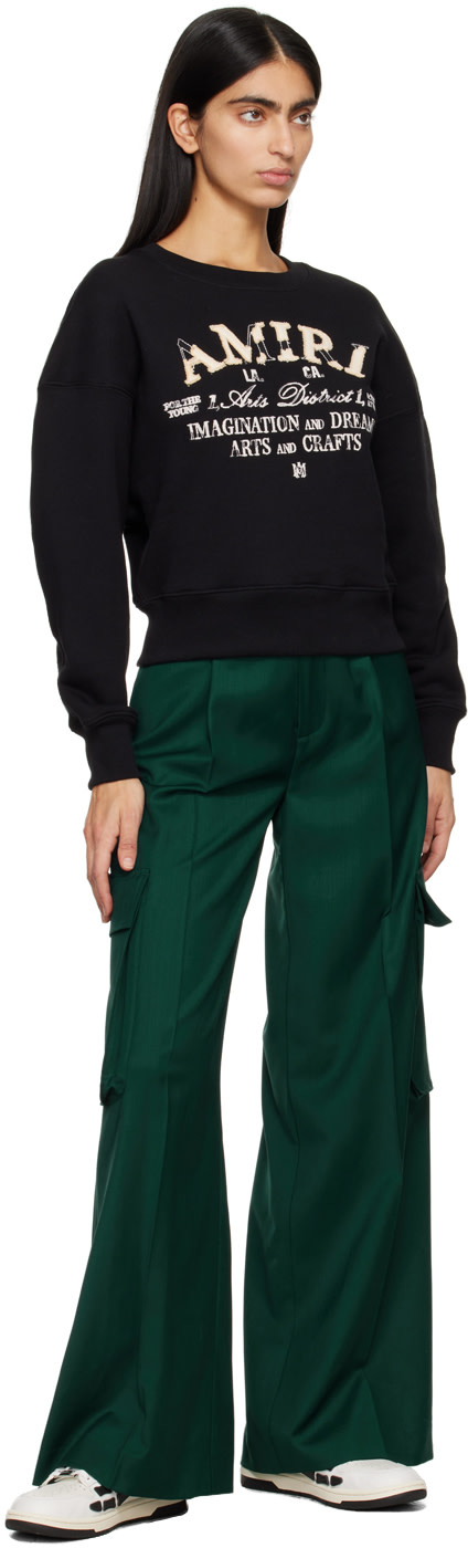 AMIRI - Pantalon vert à plis