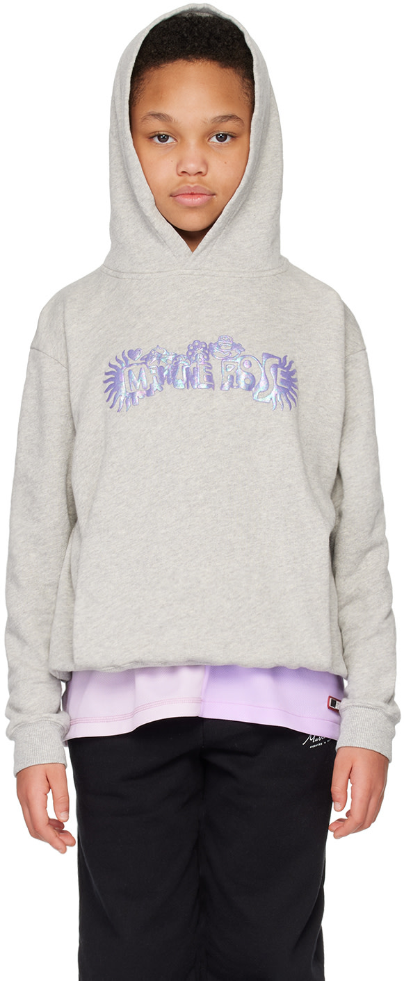 Martine Rose - Enfant | Pull à capuche gris exclusif à SSENSE