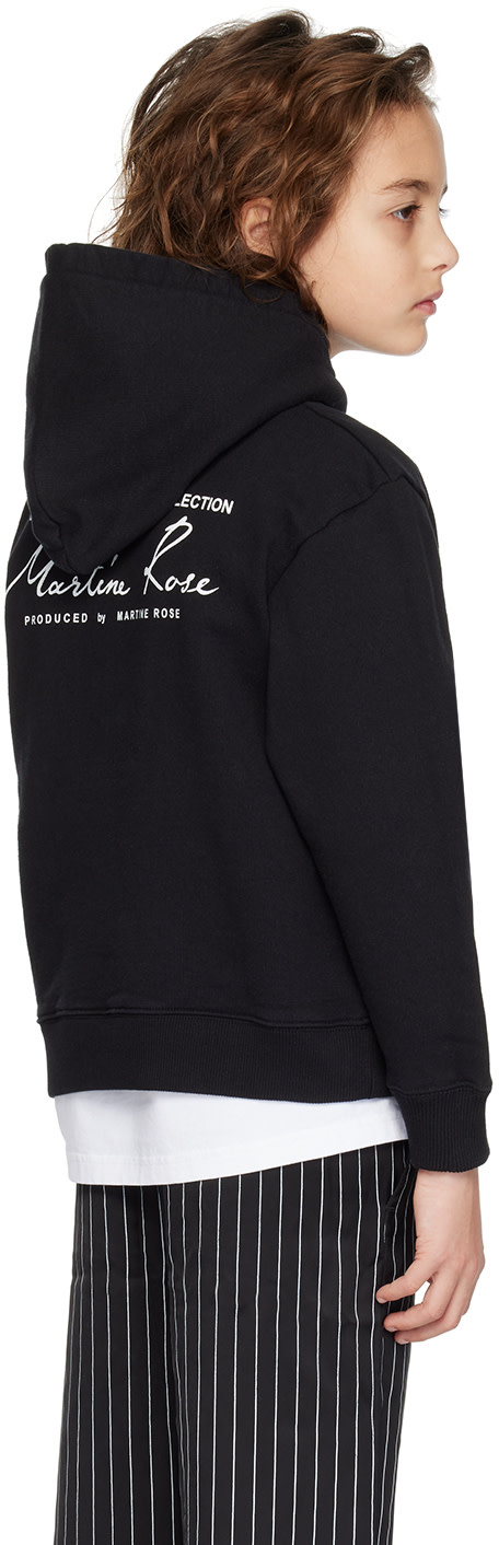 Martine Rose - Enfant | Pull à capuche noir exclusif à SSENSE