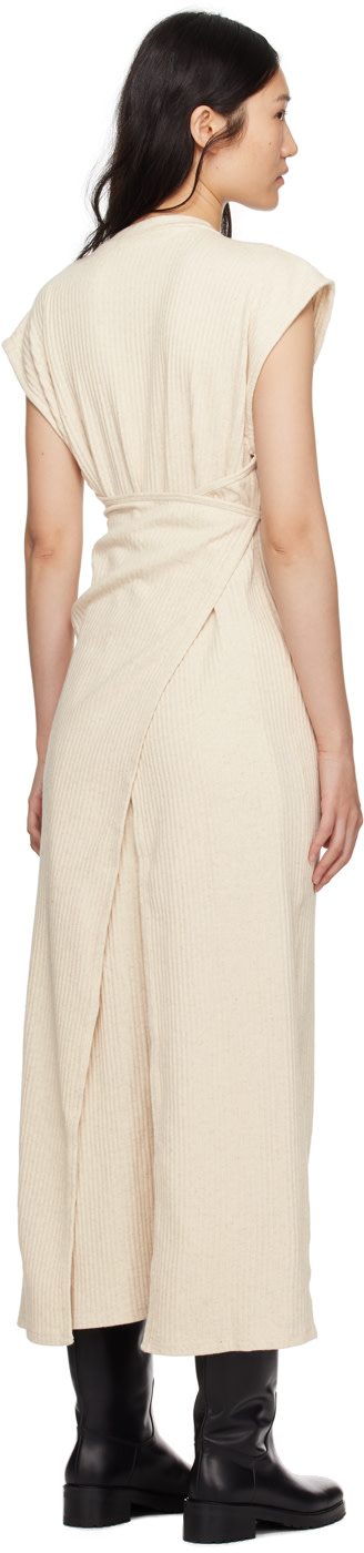 Baserange - Robe longue Shaw beige