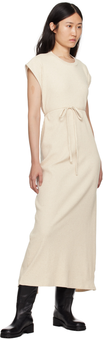 Baserange - Robe longue Shaw beige