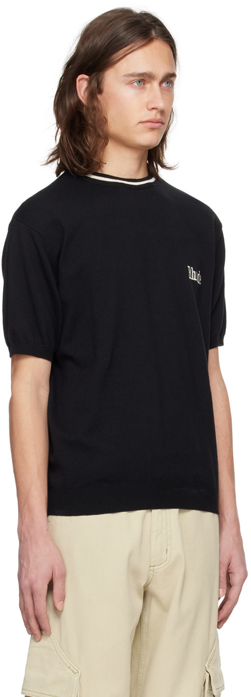 Rhude - Pull noir à logo brodé