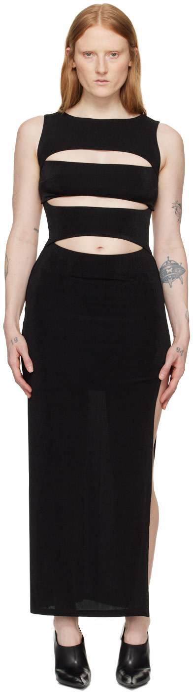 MISBHV - Robe longue Elena noire