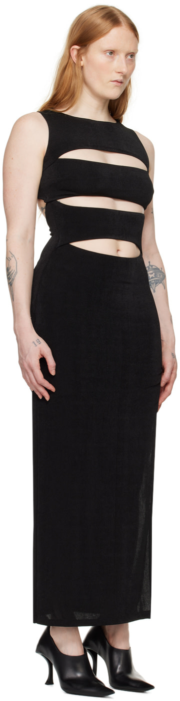 MISBHV - Robe longue Elena noire
