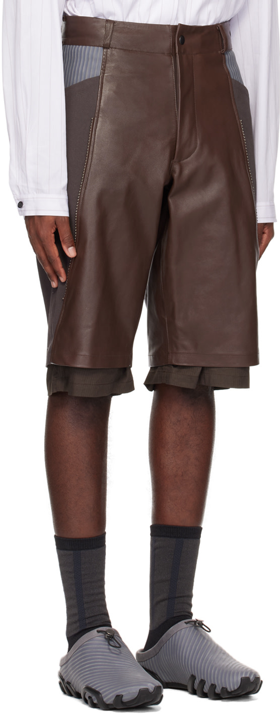 ECCO.kollektive: Brown Kiko Kostadinov Edition Inayat Shorts | SSENSE