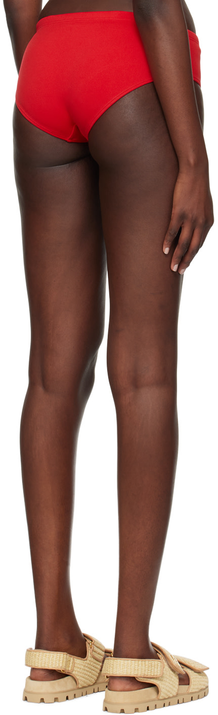 Miu Miu - Red Drawstring Swim Briefs