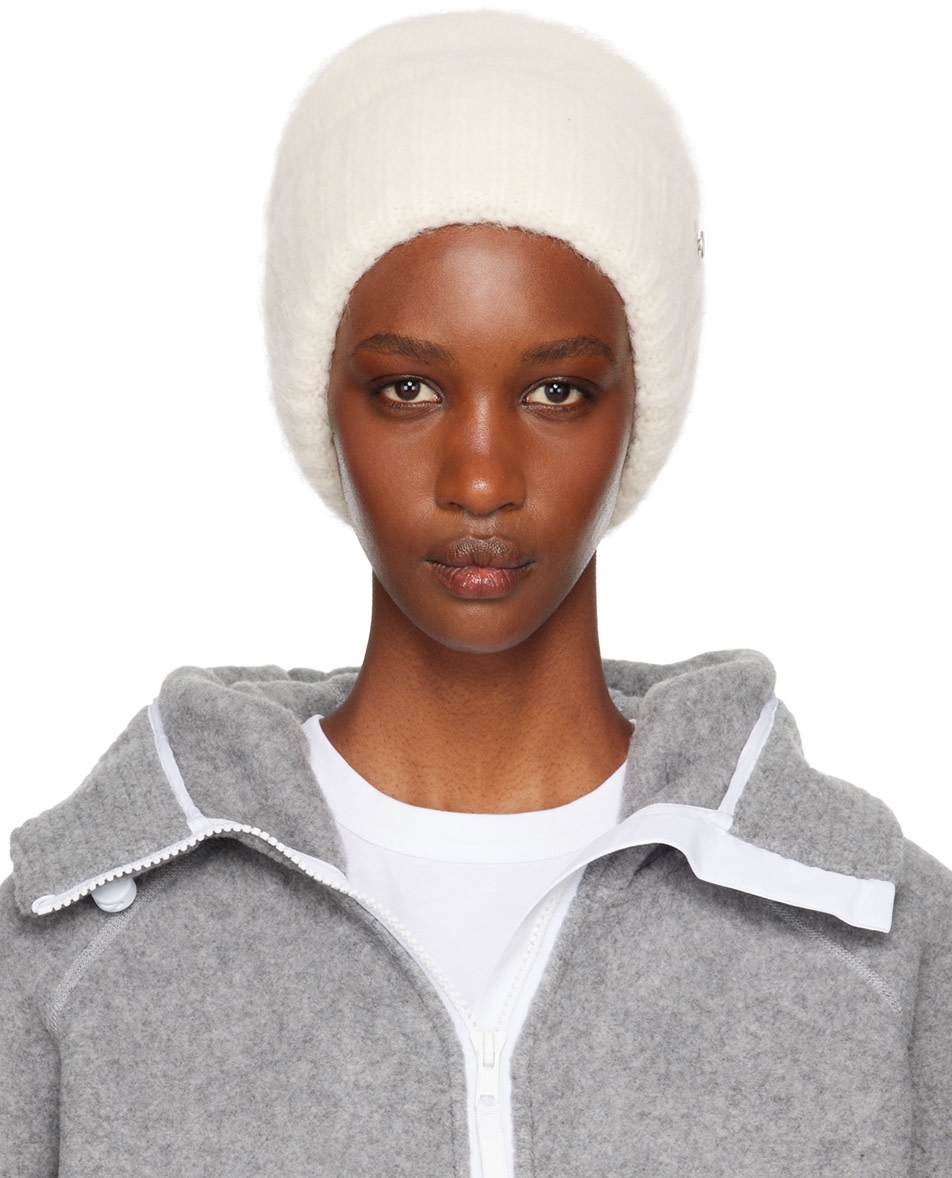 Canada Goose: Off-White Alpaca Beanie | SSENSE Canada