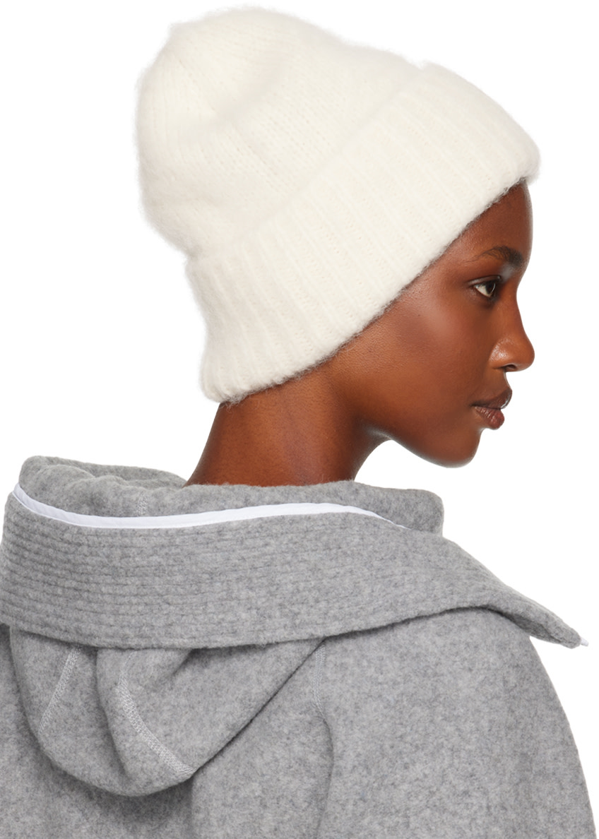 Canada Goose: Off-White Alpaca Beanie | SSENSE Canada