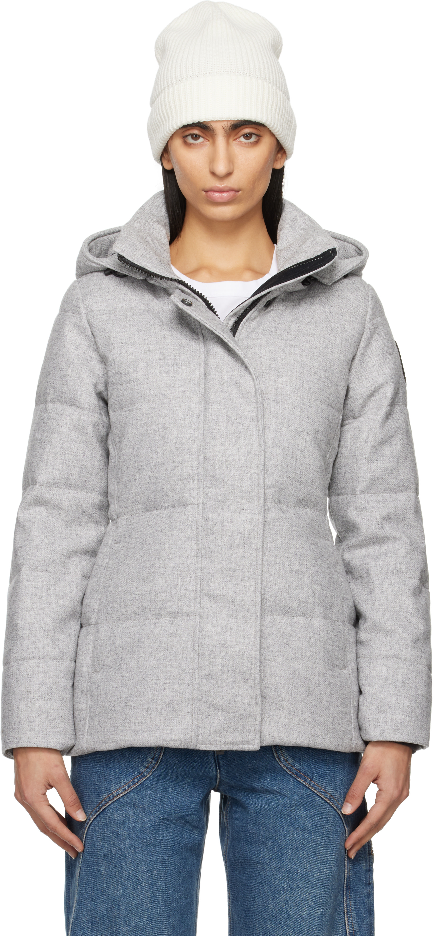 deres☆ Chelsey coat-like jacket ダークグレー Canada Goose: Gray Chelsea Down Jacket | SSENSE Canada