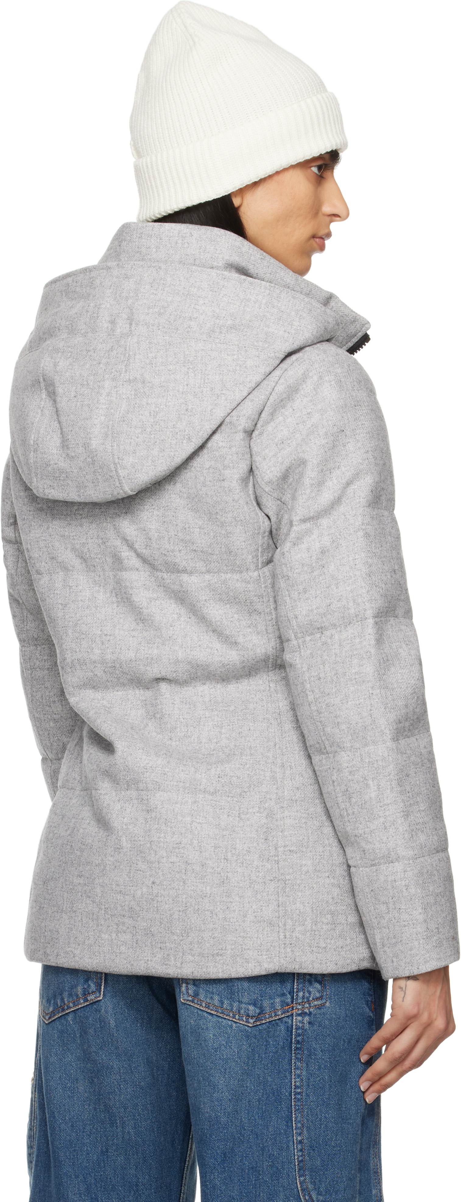 Canada Goose: Gray Chelsea Down Jacket | SSENSE
