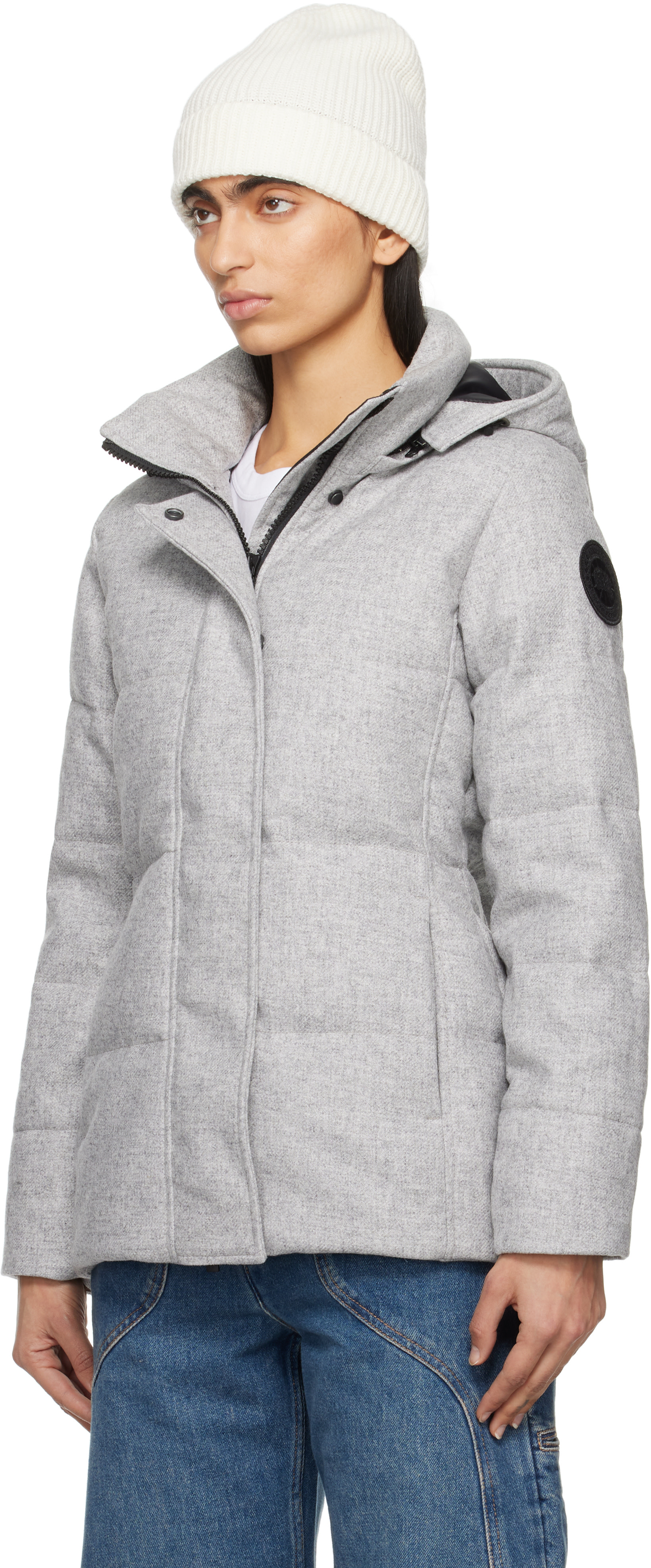 Canada Goose: Gray Chelsea Down Jacket | SSENSE
