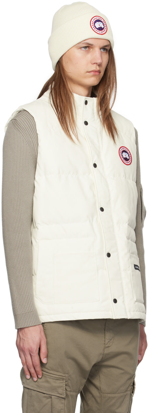 Canada Goose - White Freestyle Crew Down Vest