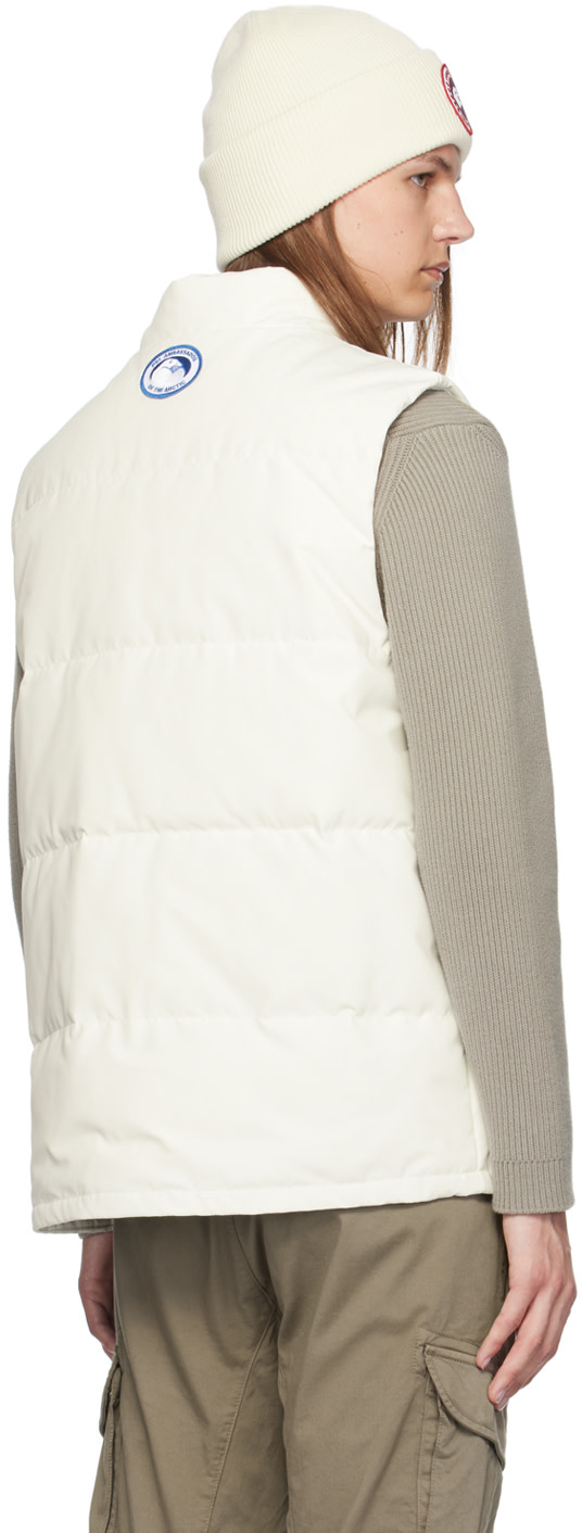 Canada Goose - White Freestyle Crew Down Vest