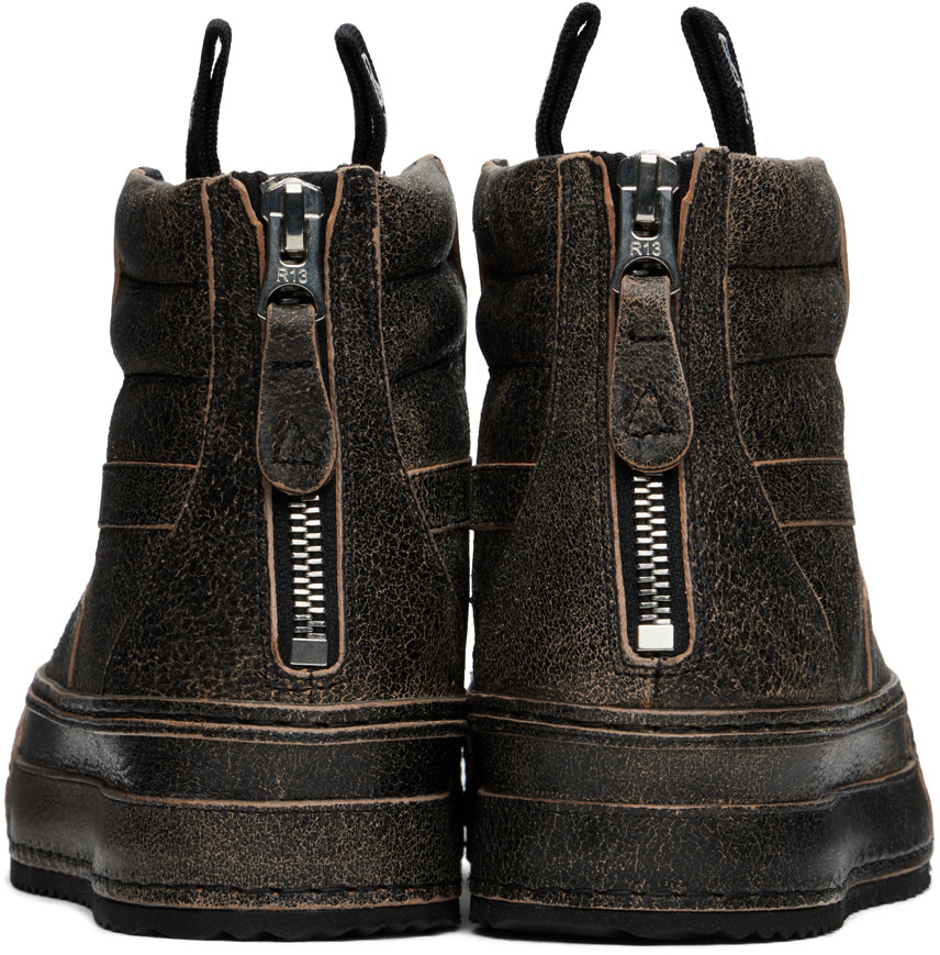 R13 - Baskets Rogue noires à effet usé
