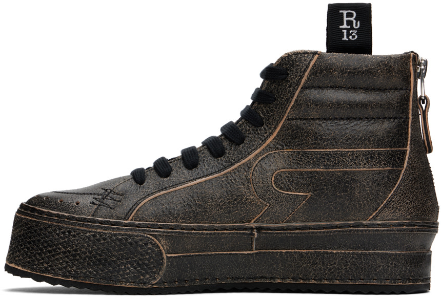 R13 - Baskets Rogue noires à effet usé