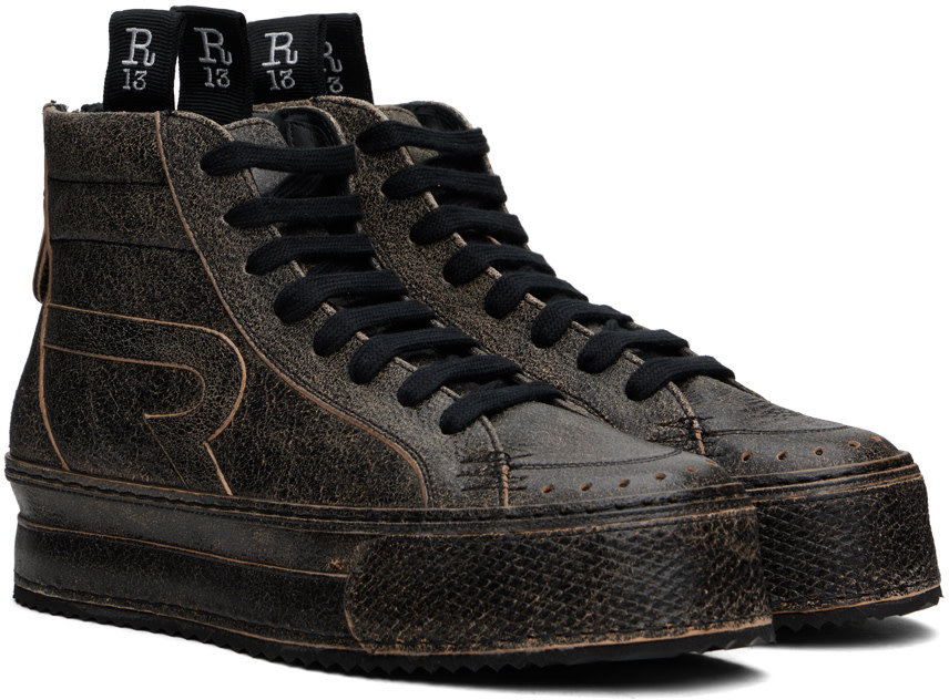 R13 - Baskets Rogue noires à effet usé