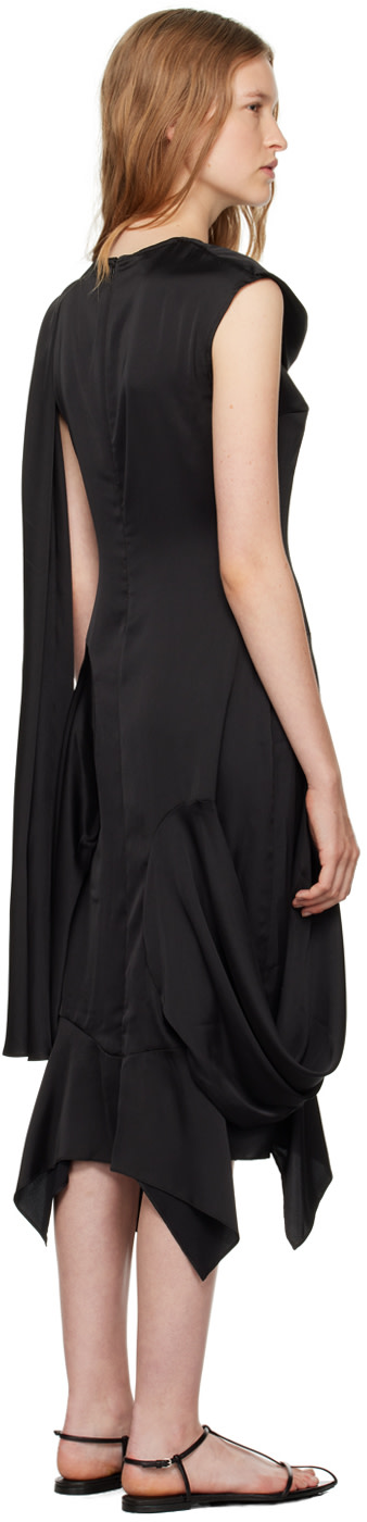 J.Kim: Black Basque Vaza Midi Dress | SSENSE J.Kim: Black Basque Vaza Midi Dress | SSENSE