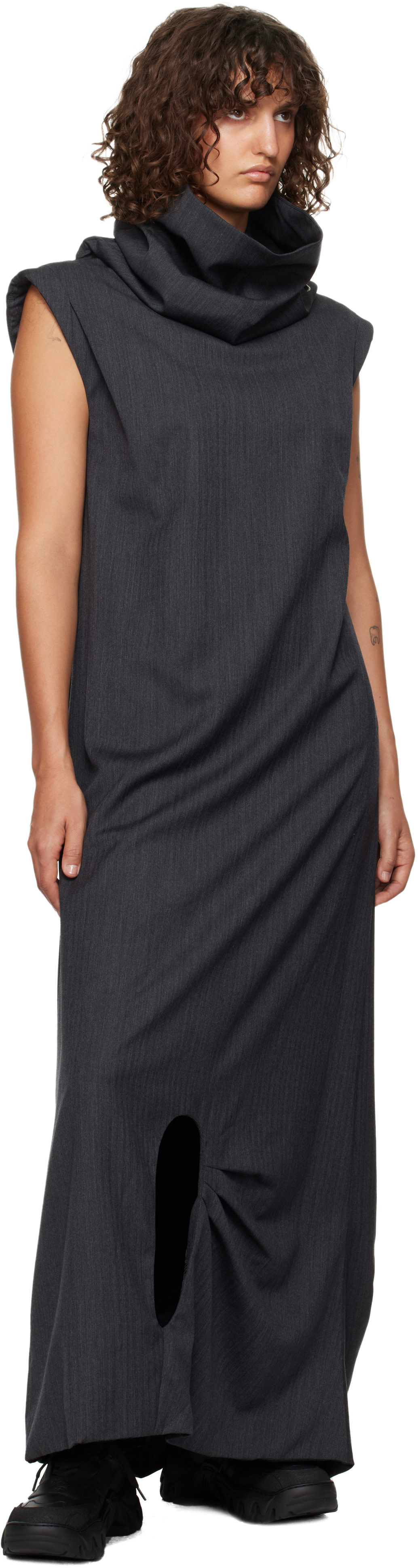 ADER error - Robe longue Product. 61 grise