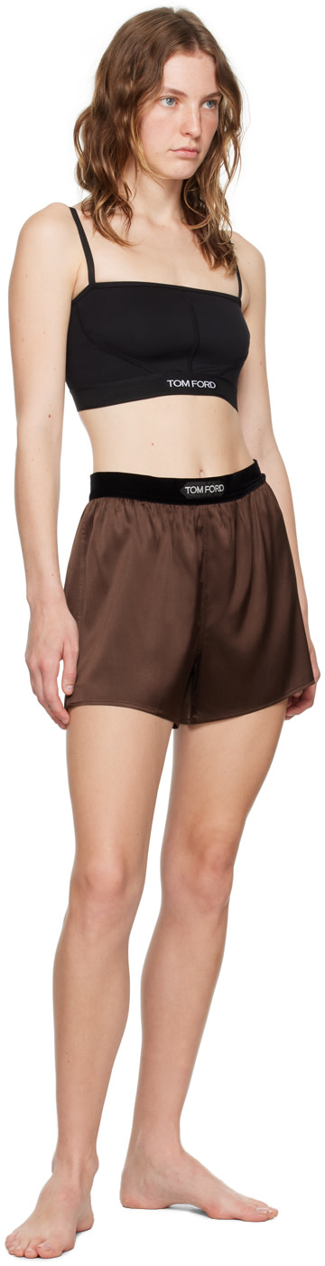 TOM FORD - Short boxeur brun