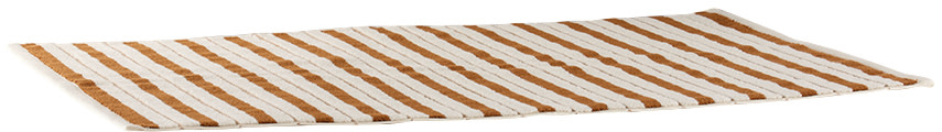 Baina - Off-White & Orange Echo Bath Mat