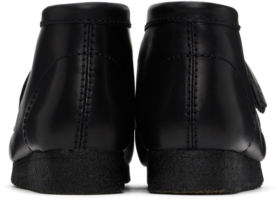 Clarks Originals: Black Wallabee Boots | SSENSE